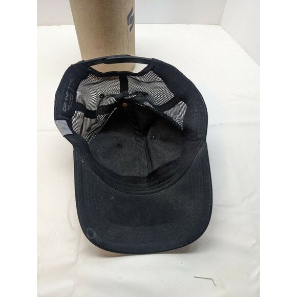 CARHARTT RUGGED PROFESSIONAL BLACK MESH SNAPBACK TRUCKER STYLE HAT CAP - Picture 6 of 6